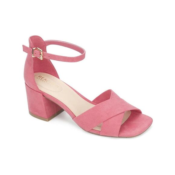 REACTION KENNETH COLE Womens Pink Mix X-band Toe Block Heel Heeled Sandal 7 M - Picture 3 of 3